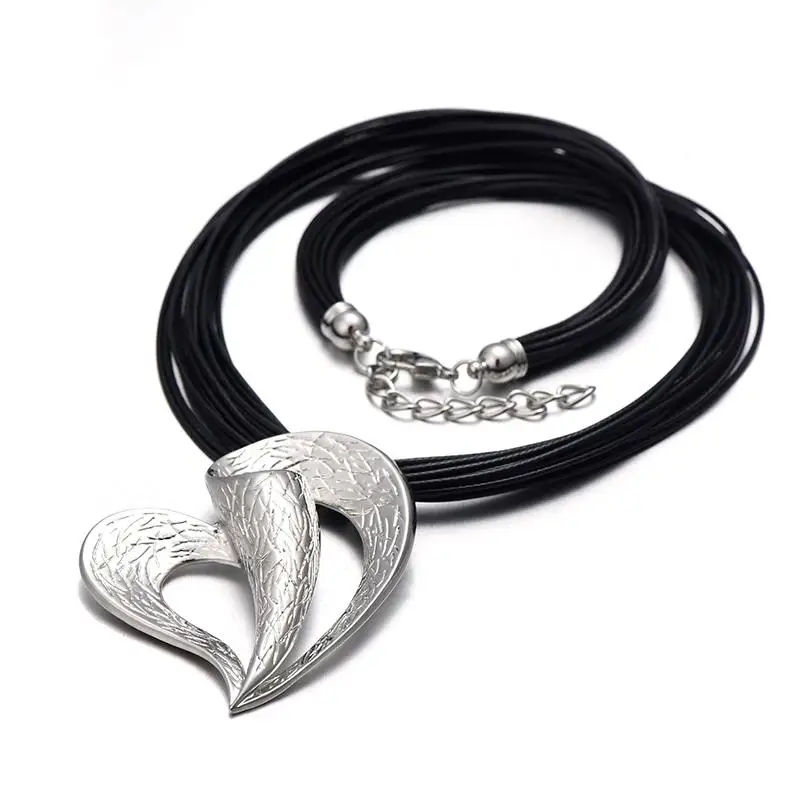 Готическое ожерелье s ювелирное большое чокер с подвеской в форме сердца для