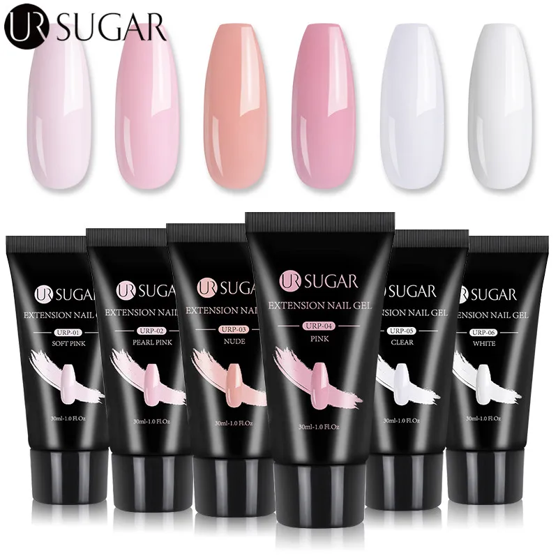 УФ гель для наращивания ногтей UR SUGAR 30 мл акриловый Гель лак Гибридный камуфляж