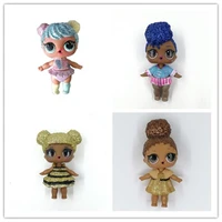 1pcs original lols dolls 8cm big sister baby queen bee glitter dolls with clothes limited collection kids girls birthday gift