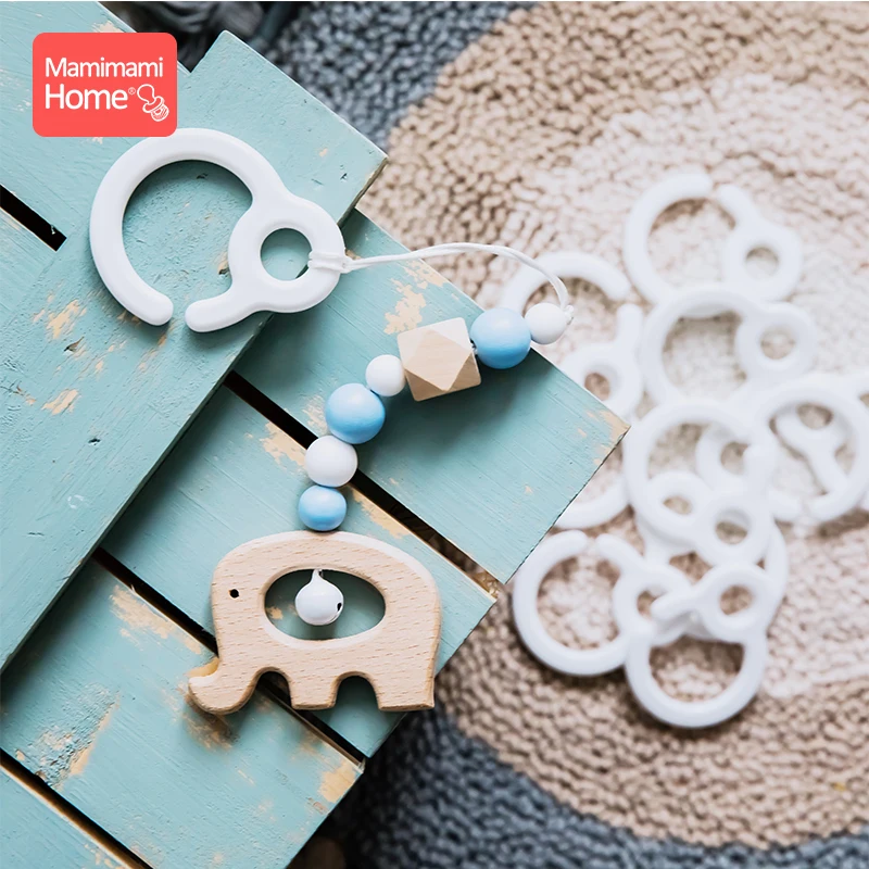 10 шт. Пластик Детское Зубное кольцо ссылки для Детские коляски игрушки крючок