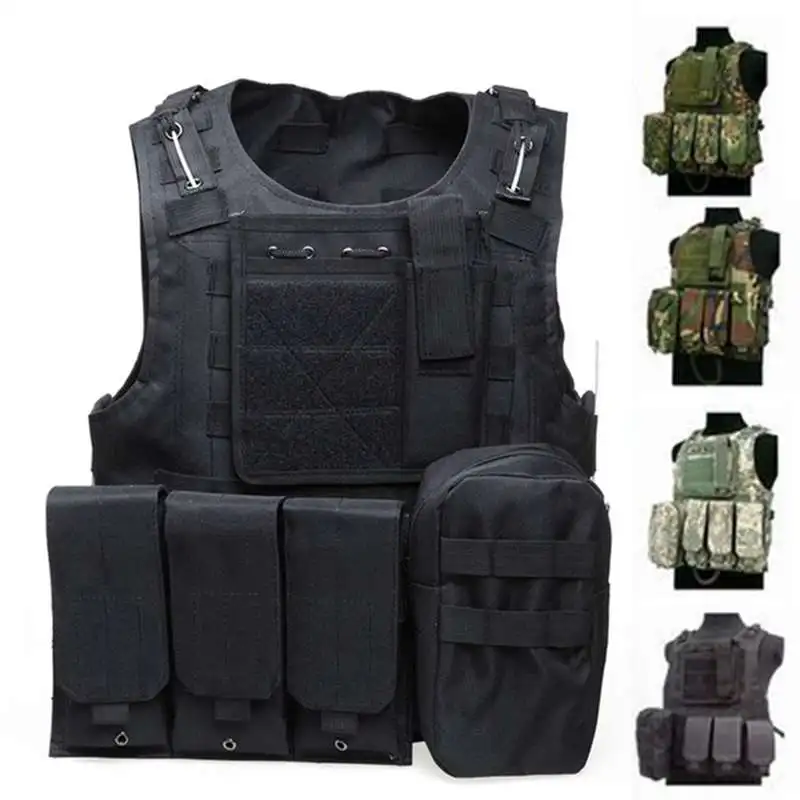 Military Camouflage Hunting Tactical Vest Wargame Body Molle Armor CS Outdoor Equipment with 8 Colors | Спорт и развлечения