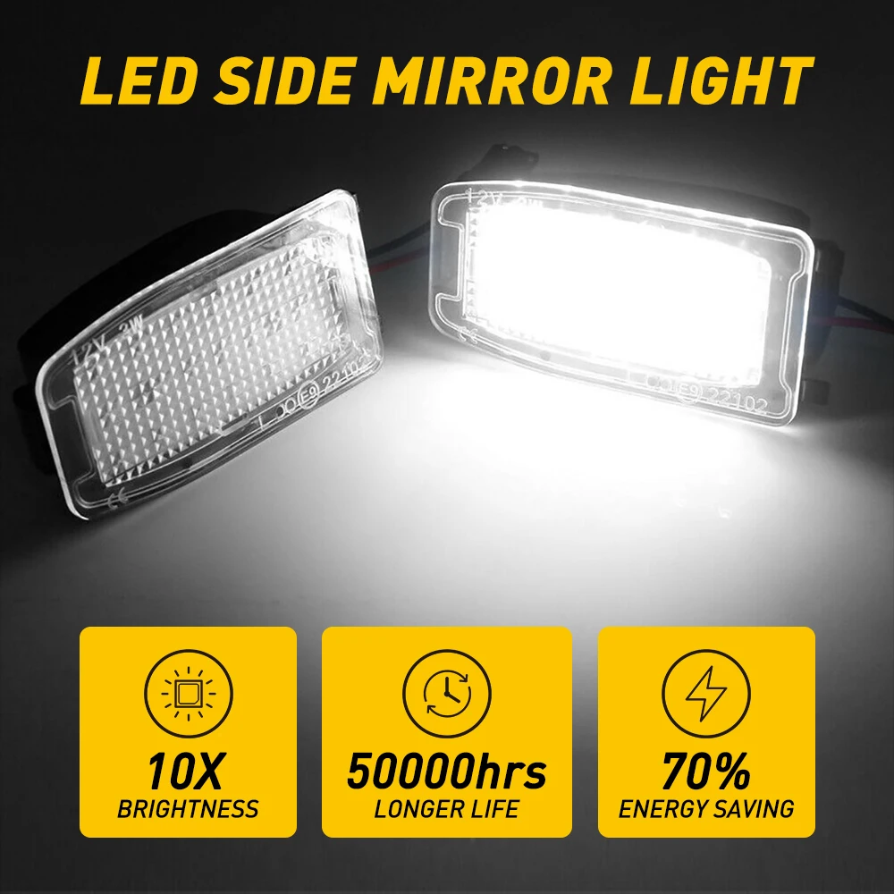 2 шт. Автомобильные светодиодные лампы для зеркал Land Rover LR2 LR4 LR3 Freelander Discovery 3 4 |