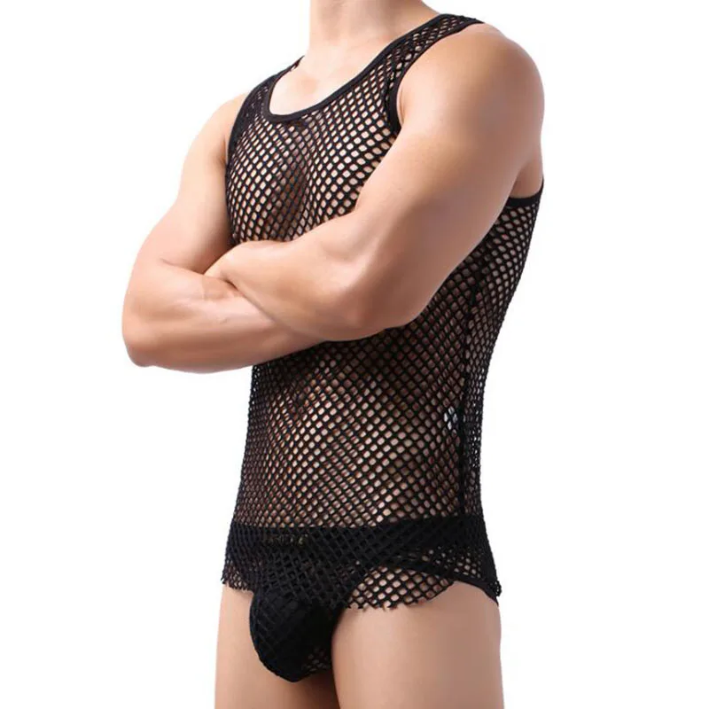 Майка мужская топ с вырезами мужские жилеты для тренажерного зала прозрачная