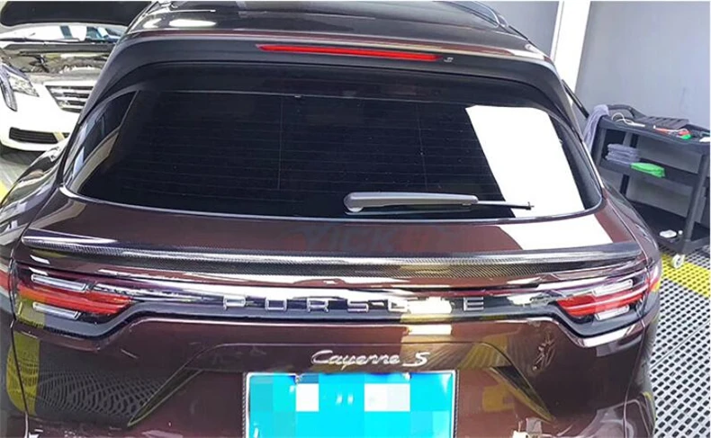 Спойлер из углеволокна для Porsche Cayenne Спойлеры-крылья высокого качества аксессуары для модификации автомобиля