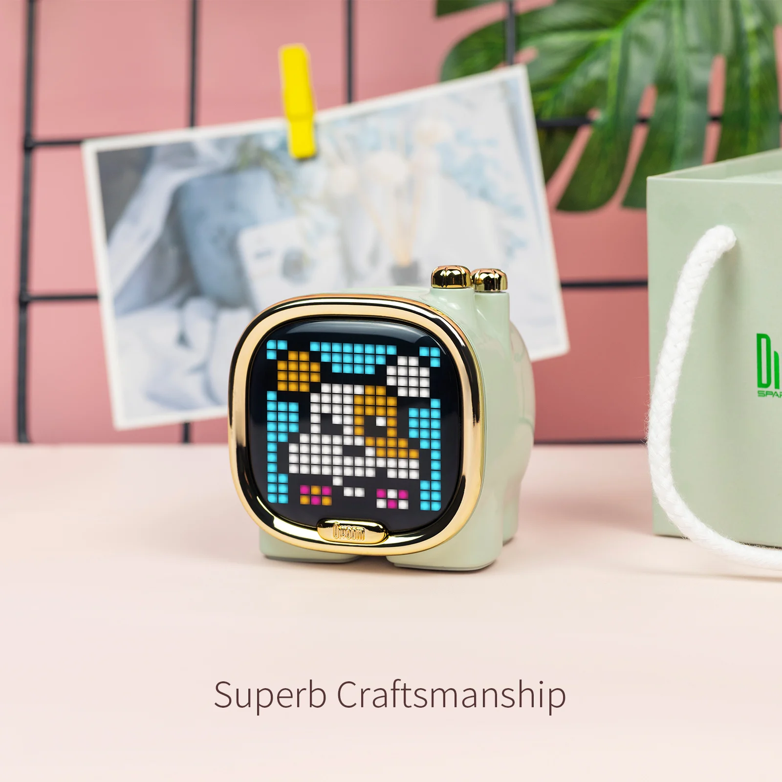 

Новая портативная Bluetooth-Колонка Divoom Zooe, мини-колонка, беспроводная настольная Настройка, подарок на Хэллоуин