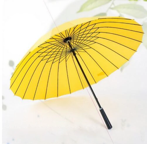 Зонт с 24 костями для мужчин и женщин безопасный большой ветрозащитный длинной