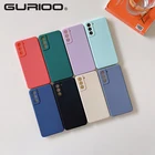 Квадратная ультра тонкий чехол для телефона для Samsung Galaxy S21 S20 Plus Ultra FE Примечание 10 A32 A42 A52 A72 A82 5G A51 A71 мягкая термополиуретановая накладка на заднюю панель