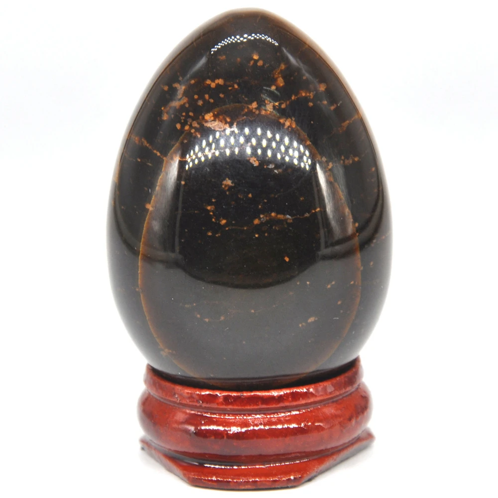 Камень тигровый глаз в форме яйца 35x50 мм