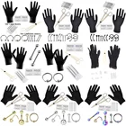 Одноразовые профессиональные иглы для пирсинга, 1 комплект, зажим для пирсинга уха, козелка носа, пупка, в язык, бровь для тела, инструмент для пирсинга носа