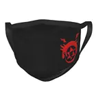 Цельнометаллическая маска для алхимика Homunculus с черными краями