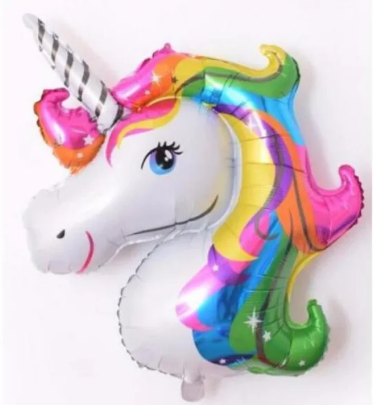 110*80 см Большой Радужный Единорог шар для дня рождения украшения детской