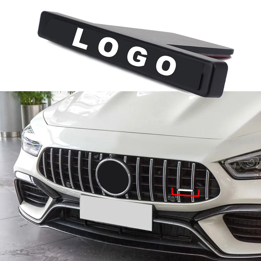 Для AMG значок Логотип передний гриль наклейка для Mercedes Benz GLB GLE GLC GLS CLA GT G A S класс