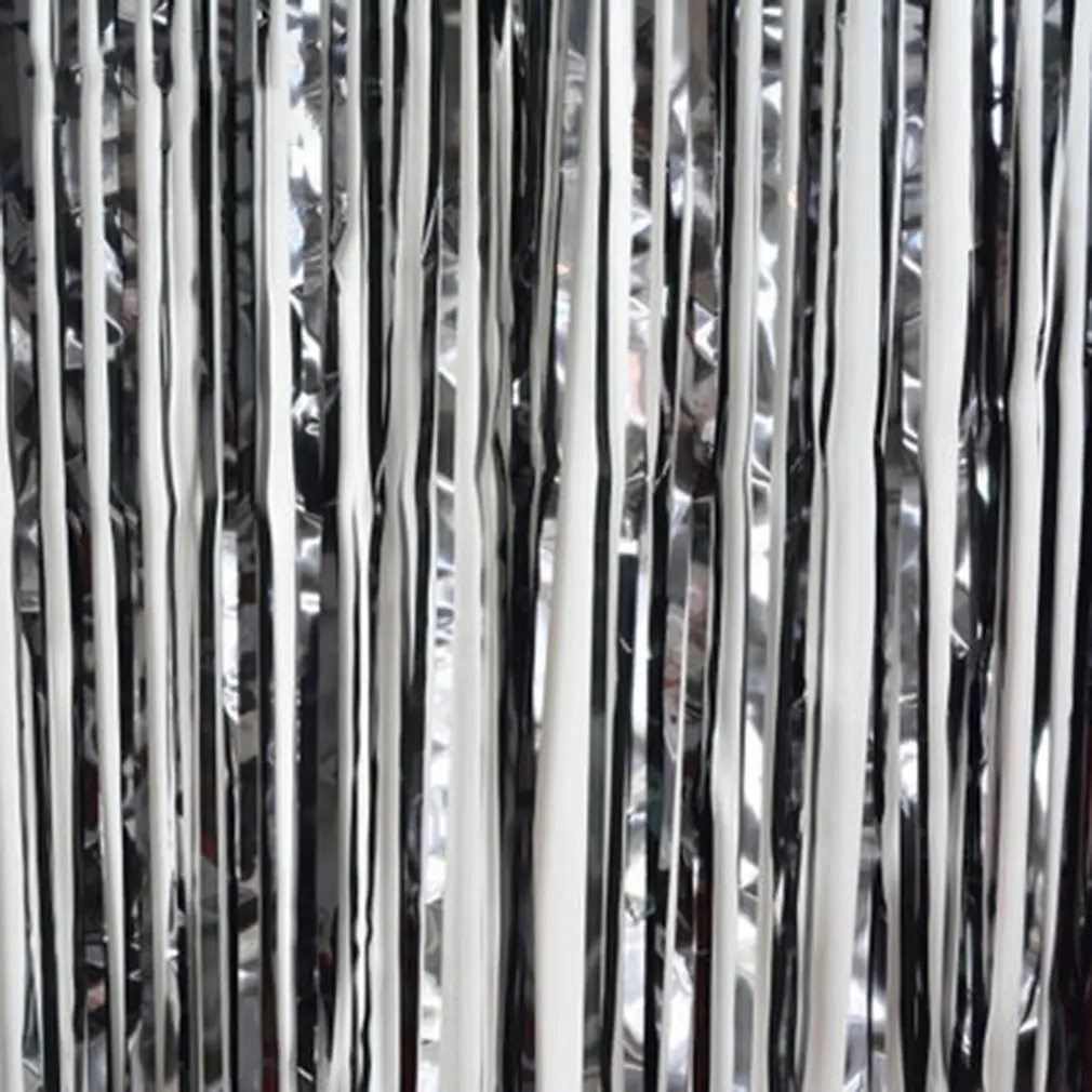 Рождественские праздничные вечерние фоны с бахромой занавески пластиковые