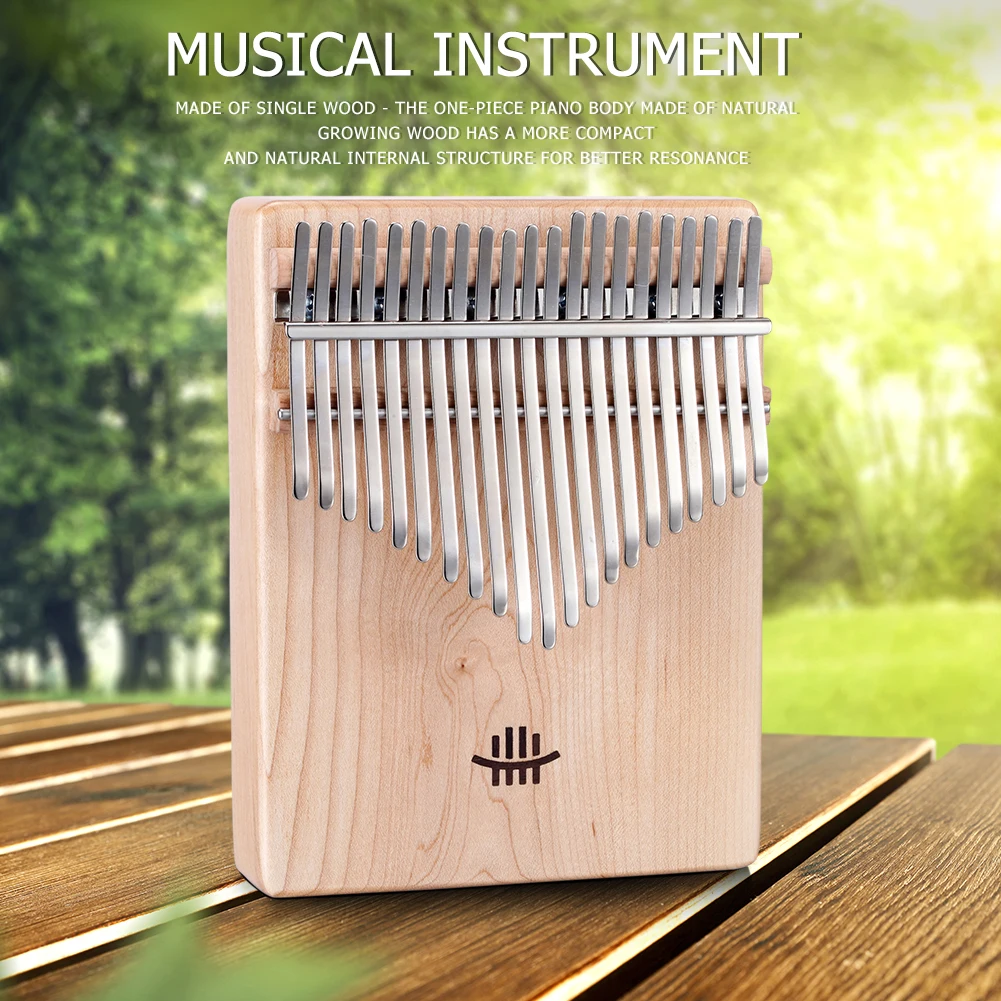 Kalimba 17 клавиш большой палец пианино Африканский DIY деревянный белый Sanza Mbira Play с