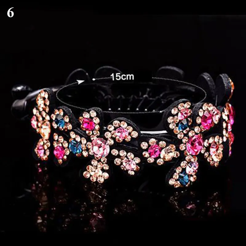 

Fashion Flower Hair Claws Bird Nest Floral Twist Hair Clip Rhinestone Hairpin Colorful Hair Accessories For Women Girls Headwear
