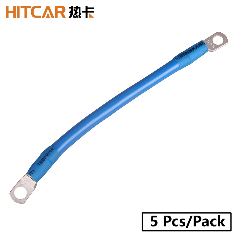 

Car Truck Bus Battery 2WG Lug Ring Negative Positive Power Parallel Series Connection Terminal Wire Inverter Cables 5Pcs/Pack
