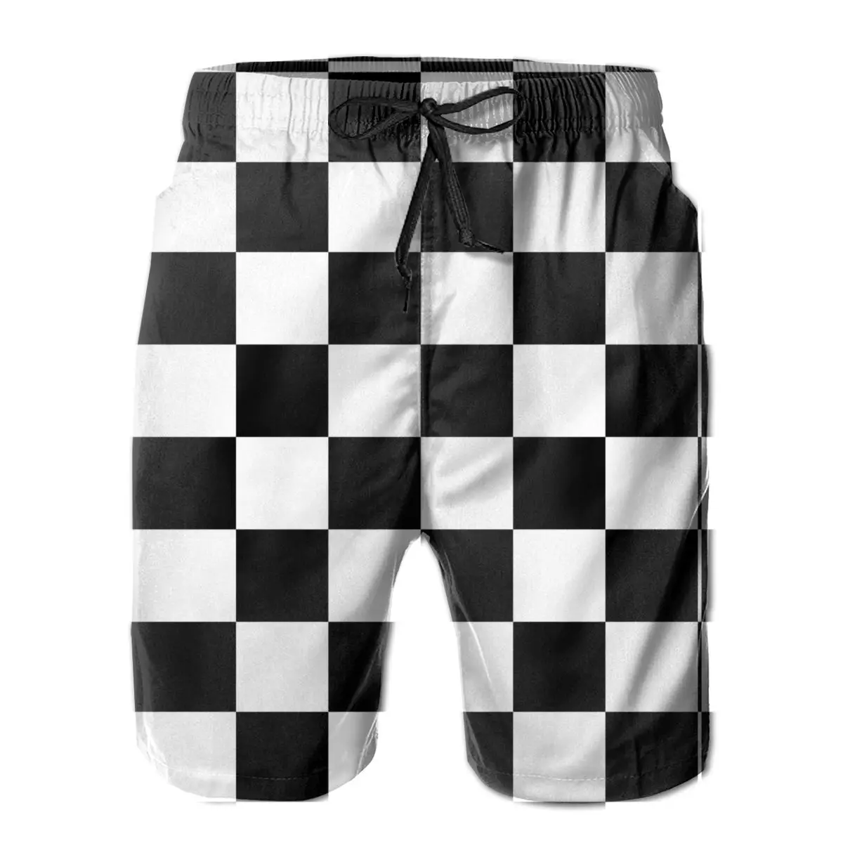 

Checkered Flag. Chequered Flag. Motor Sport. Checkerboard Men's Beach Shorts Funny R333 Tees Eur Size