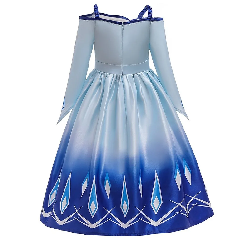Холодное сердце Aisha/платье для девочек Костюмы Рождество Косплэй Принцесса Эльза