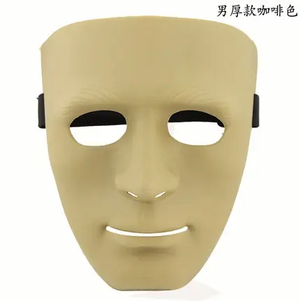 PVC thicken male Вечерние Маски/маски на Хэллоуин/белая Экологически чистая целлюлоза/Маска из ПВХ - Цвет: PVC thicken male