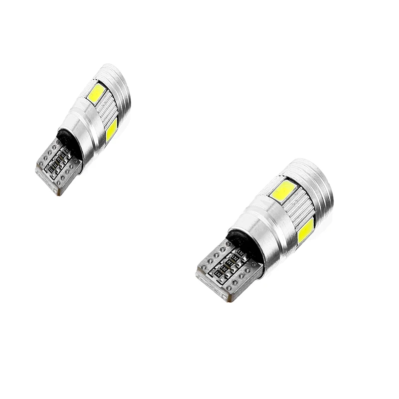 

Canbus T10 5630 6smd Car Led Lights W5W 194 Clearance Parking Lamp Auto Wedge Signal Bulbs 12V White ERROR FREE Door Light