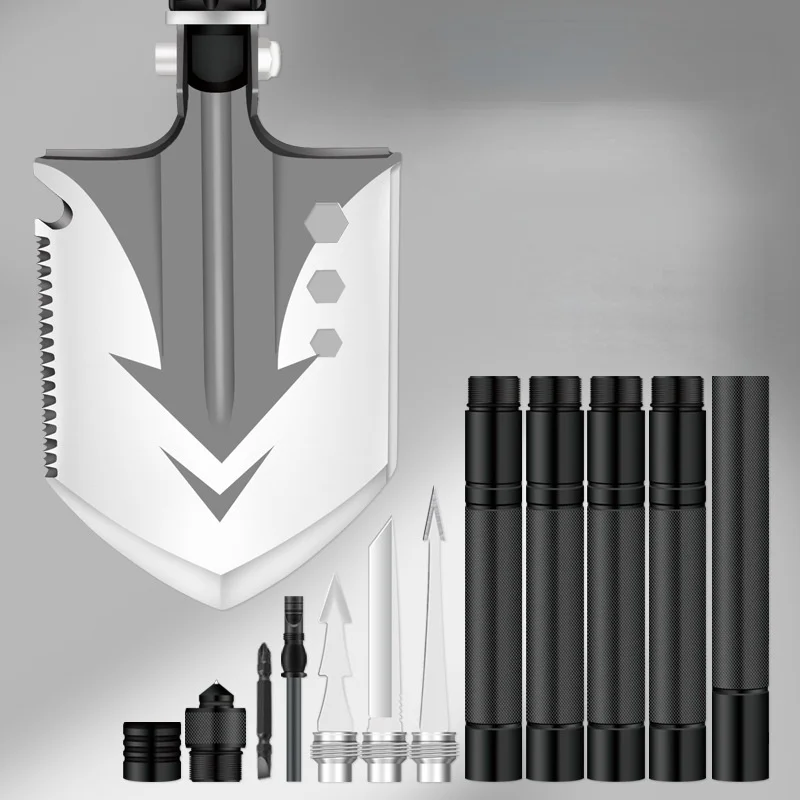 

Multifunctional outdoor military shovel survival equipment self-defense camping folding shovel military shovel camping gear