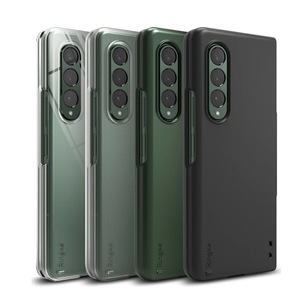 

Ringke Slim Case Designed for Samsung Galaxy Z Fold 3, Hard Thin Transparent PC with Lightweight Protective Cover