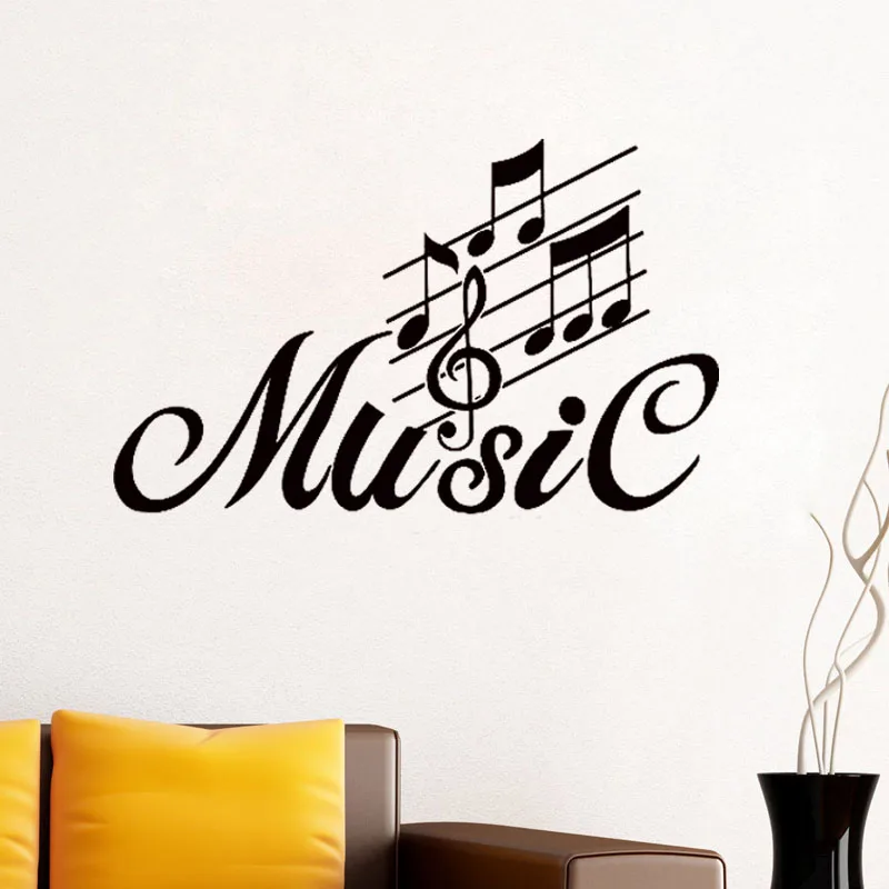 Музыкальная Note настенная наклейка домашний декор виниловые художественные