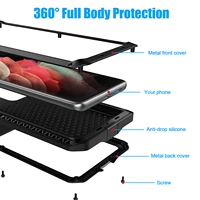 heavy duty protective device for samsung s21 20 ultra note 20 4g 5g case cover shockproof phone case metal funda coque