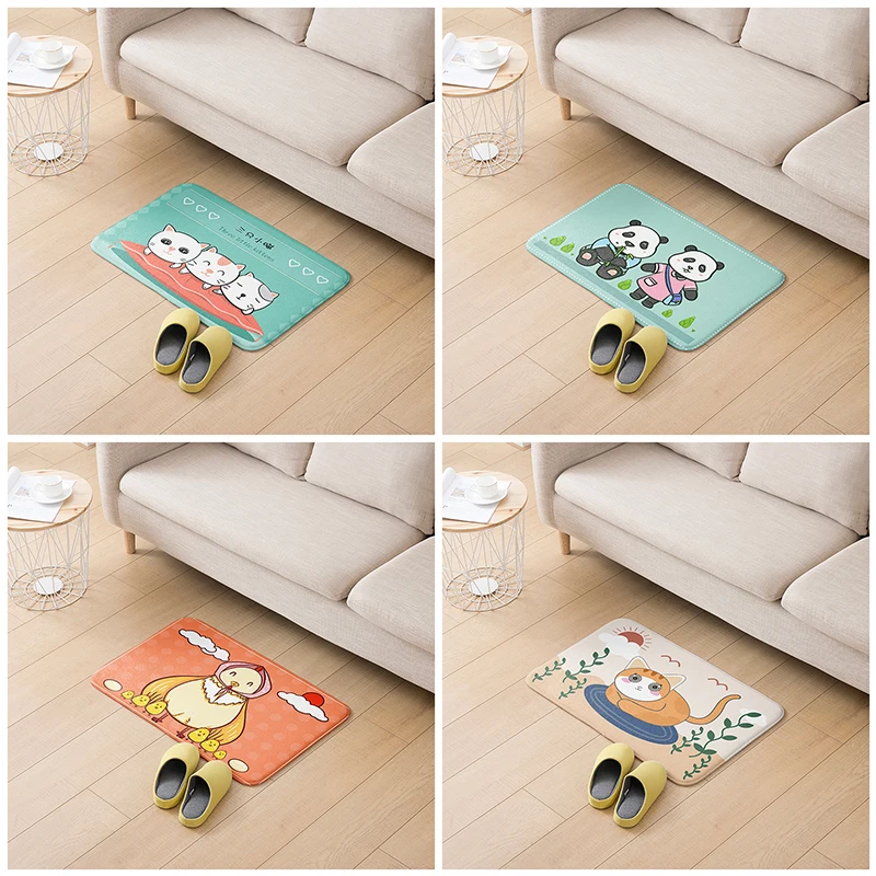 

Новый Водонепроницаемый фланель ПВХ ковер, детская одежда с мультяшными животными, игрушечный ковер Спальня Гостиная коврик вход Добро пож...