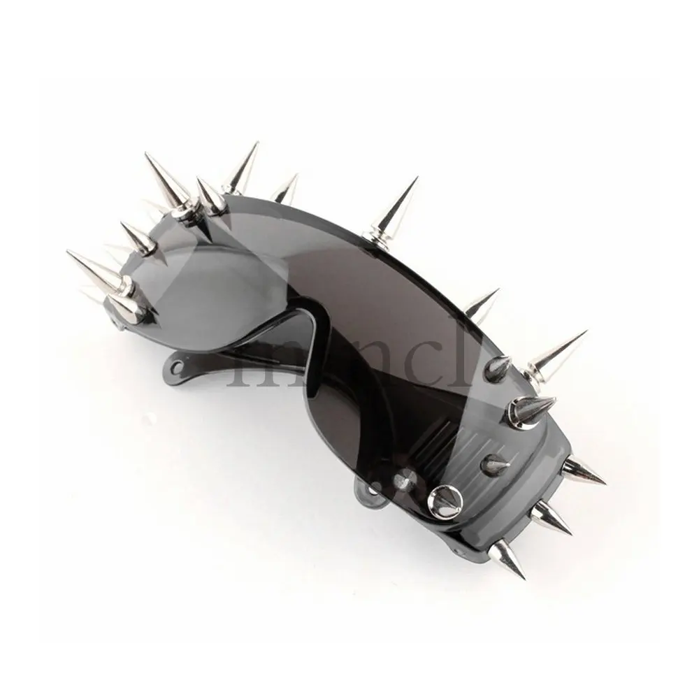 2019 Панк Рокер большой щит Спайк Мода Новинка клуб солнцезащитные очки для женщин