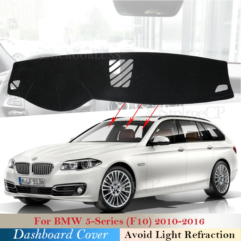 

Dashboard Cover Protective Pad for BMW 5 Series F10 2010~2016 520i 525i 530i 535i Accessories Dash Board Sunshade Carpet Anti-UV