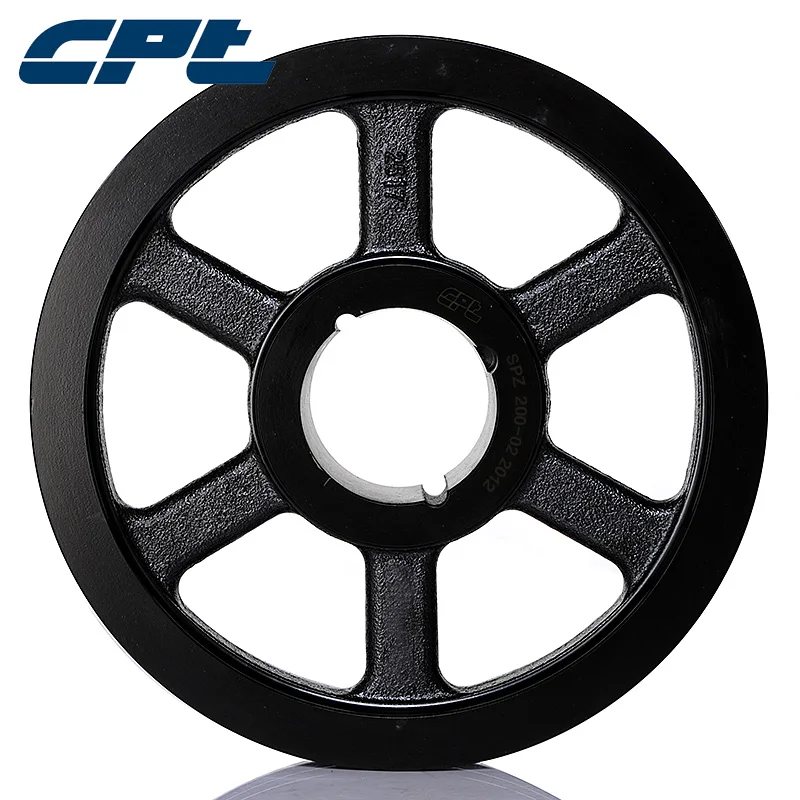 Диаметр шага CPT 200 мм с 2 пазами конические шкивы типа SPZ отверстием ID (T/L) |