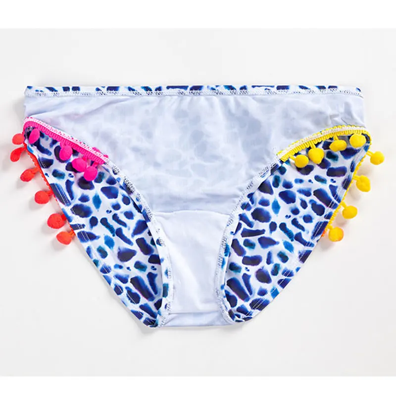 Детский леопардовый купальник для девочек комплект бикини девочек-подростков из