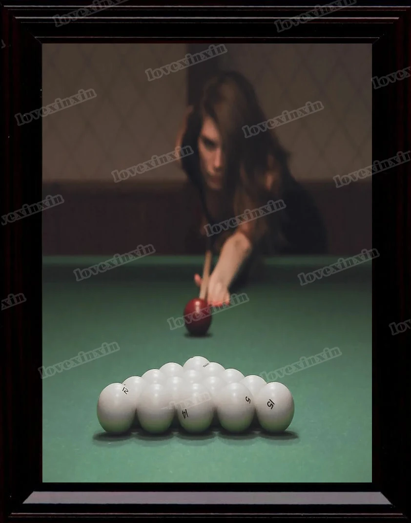 

Snooker Girl Decorative Oil Painting Sexy Girl Billiard Oil Painting Bedroom Living Room Decorative Painting Sexy Girl Snooker