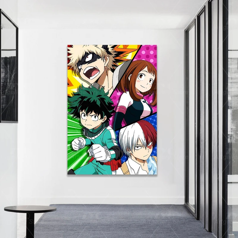 Картина на холсте Моя геройская Академия японское аниме домашний декор