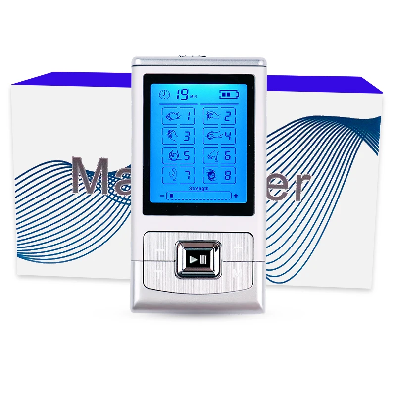 Электрический стимулятор с двойным выходом 8 моделей цифровой массажер для всего