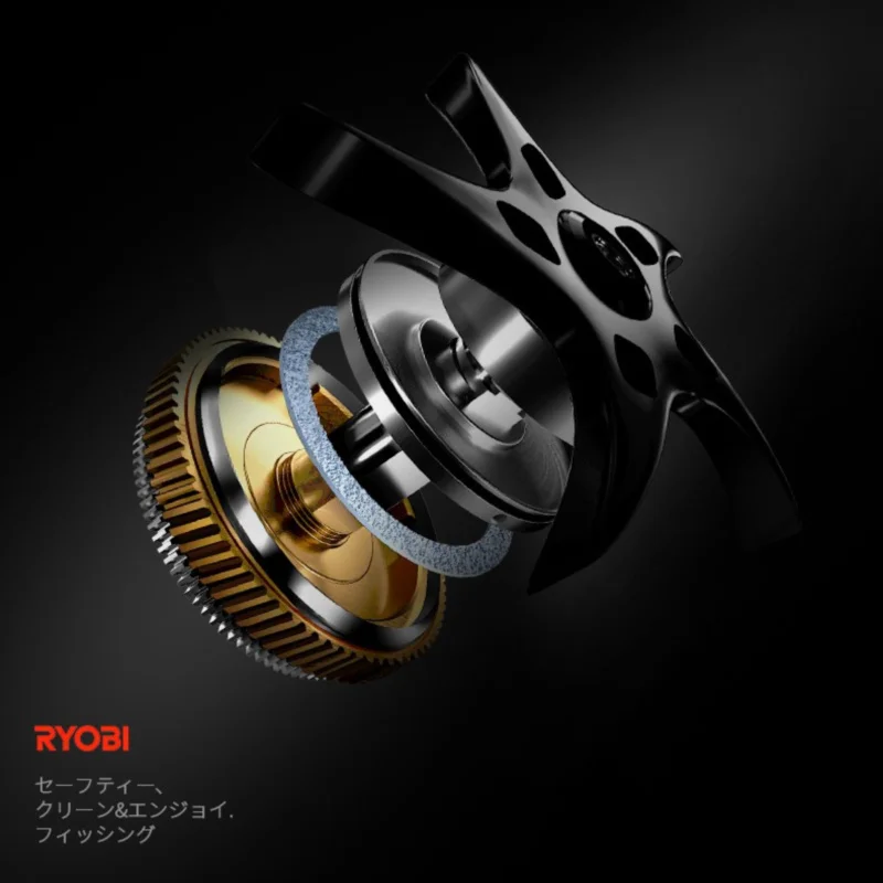 Рыболовная катушка Ryobi для заброса приманки новинка 2019 длинная 5 кг металлическая