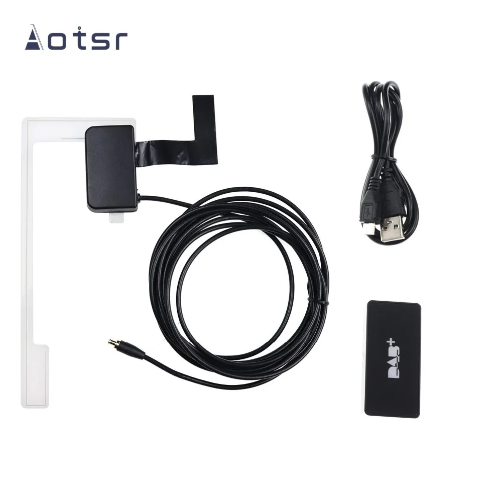 USB DAB+ одновременное подключение двух телефонов цифровой аудио вещания приемник для Автомобильный dvd-плеер на основе Android с 4,4/5,1/6,0/7,1/8,0 Системы