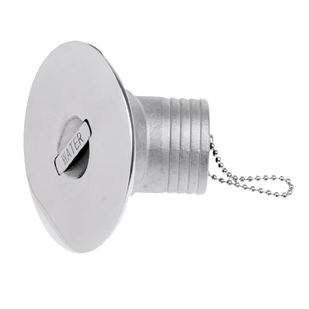 

Heavy Duty 1.5" Marine Boat WATER Tank Deck Fill Keyless Cap Stainless Steel