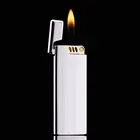 Ультратонкая оригинальная газовая Бутановая Зажигалка Zorro Free Fire ветрозащитная ретро-зажигалка с шлифовальным кругом надувная Водонепроницаемая кремневая металлическая зажигалка
