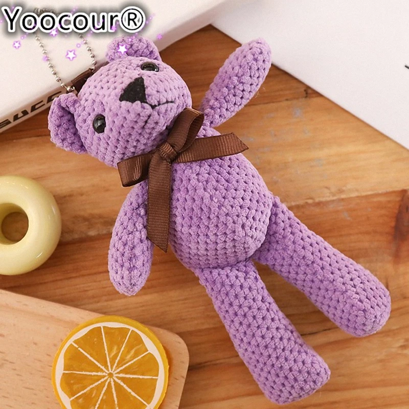 18 см мини плюшевый мишка мягкие плюшевые игрушки милые белые мишки кулоны-куклы