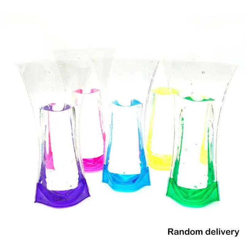 Складная ваза для цветов Прозрачный цветочный горшок дома свадьбы вечеринки