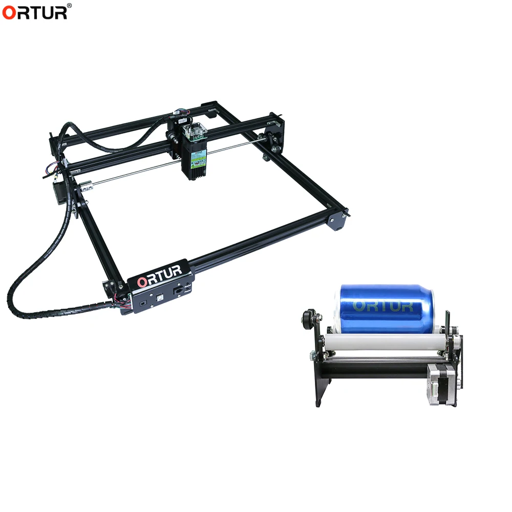 Лазерный гравировальный станок Ortur Master 2 20 Вт Модернизированный вращающийся