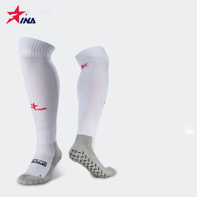 

1pcs Football socks men's long tube god socks over the knee silicone towel thickened game stockings training non-slip ball socks