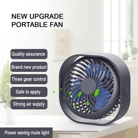 new fan cooler 360%c2%b0 usb mini air fan portable 3 speed super mute cooling for office desktop fans car home travel usb gadget fan