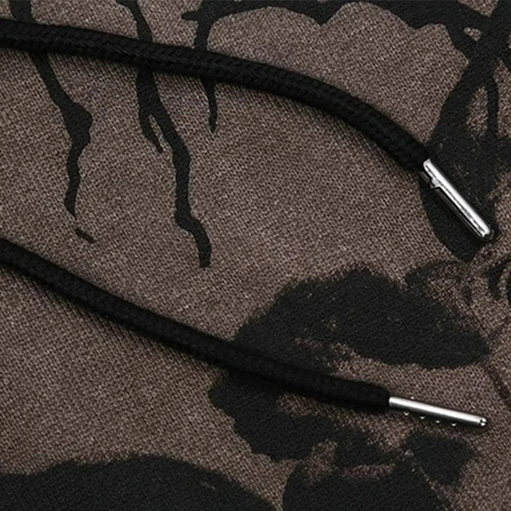 

Women Hip Hop Streetwear Hoodies Women Jacket Angel Dark Print Jacket Coat Goth Harajuku Y2k Clothes Punk Jacket Outwear Zip Up