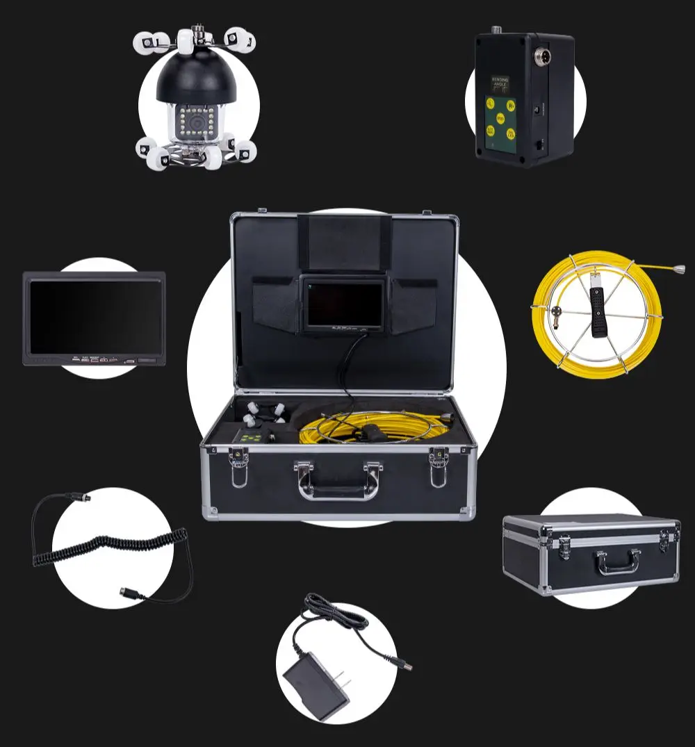 Видеокамера SYANSPAN для обследования труб с Wi-Fi 7 дюймов промышленный эндоскоп