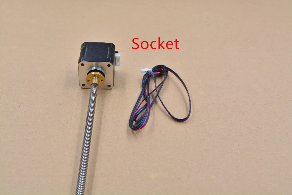 

3d print motor nema17 stepper motor with T8 screw lead 2mm 8mm 300mm 42 motor 42BYGH mill cut cnc engraving machine 17HS4401S