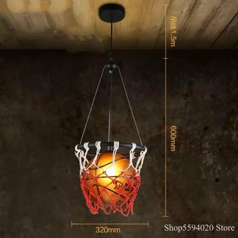 Американский Ретро баскетбольный кулон LampCreative современная спортивная детская