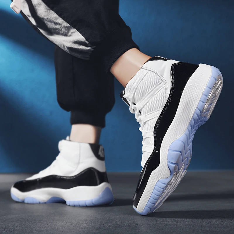 2019 Bred 11 11s Мужская баскетбольная обувь wo розовая змеиная кожа темно-синий свет Bone